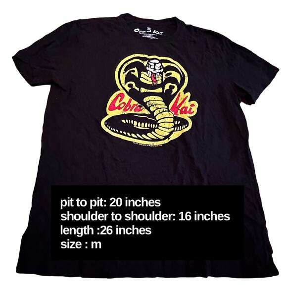 Vintage Cobra Kai TV SHOW T-Shirt *SZ M - Picture 2 of 5